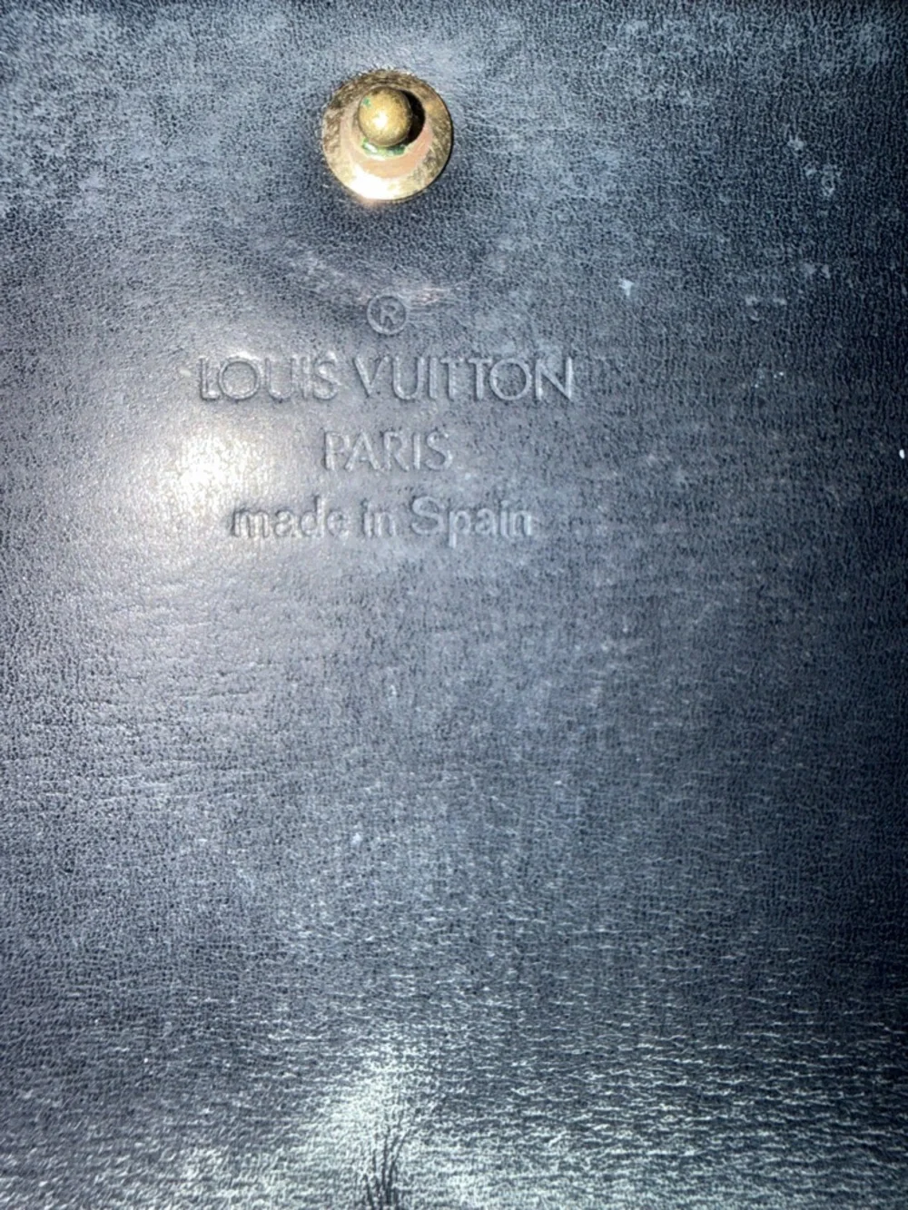 Louis Vuitton Black Epi Leather International Wallet w/ COA